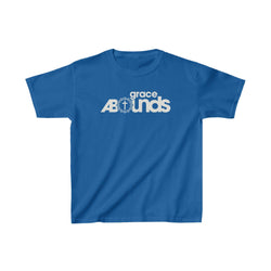 Image of Grace Abounds Shirt w/ Crown & Cross for Kids