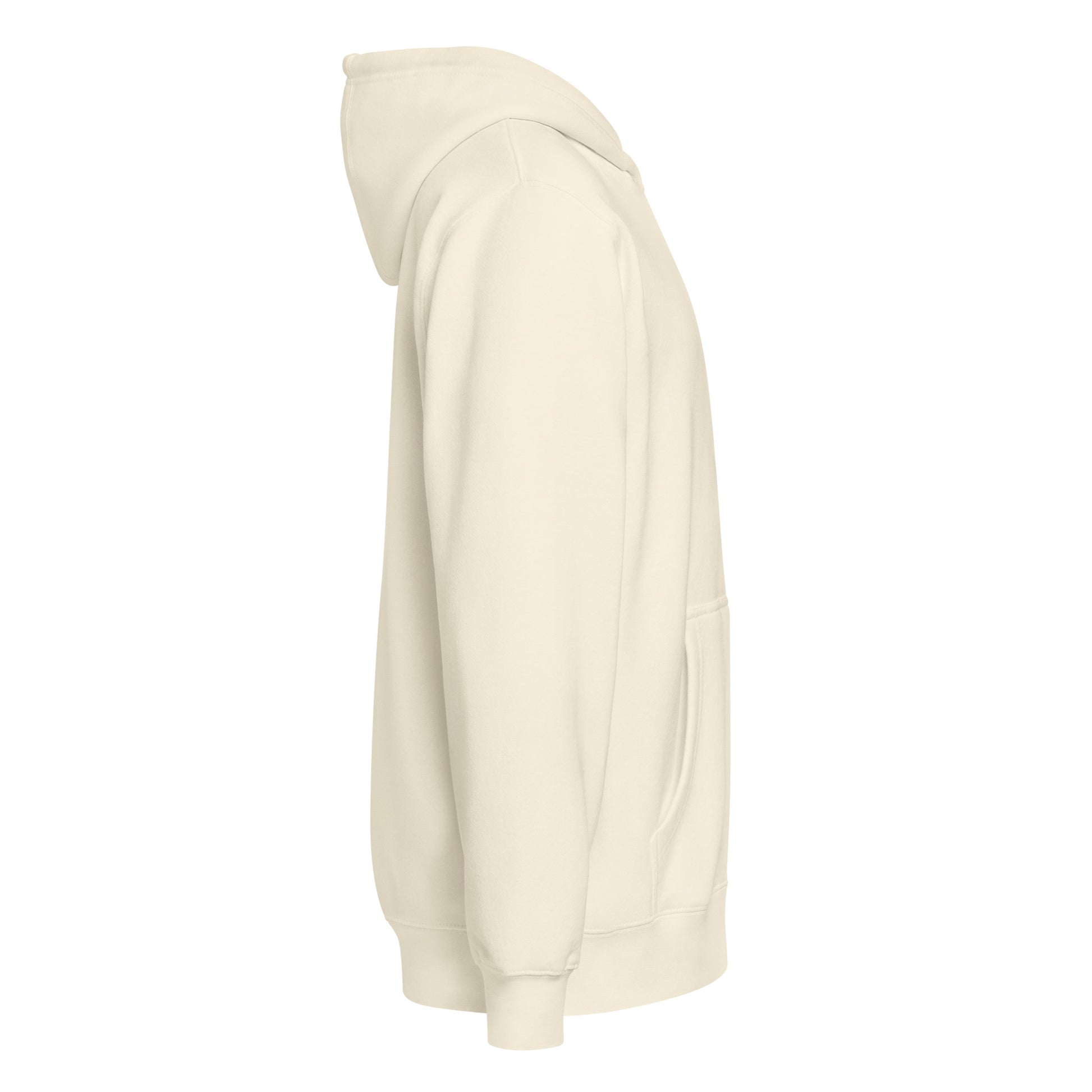 Entrusted Premium Zip Hoodie sandshell right side — faith-based zip hoodie sandshell 1 Peter 2:23