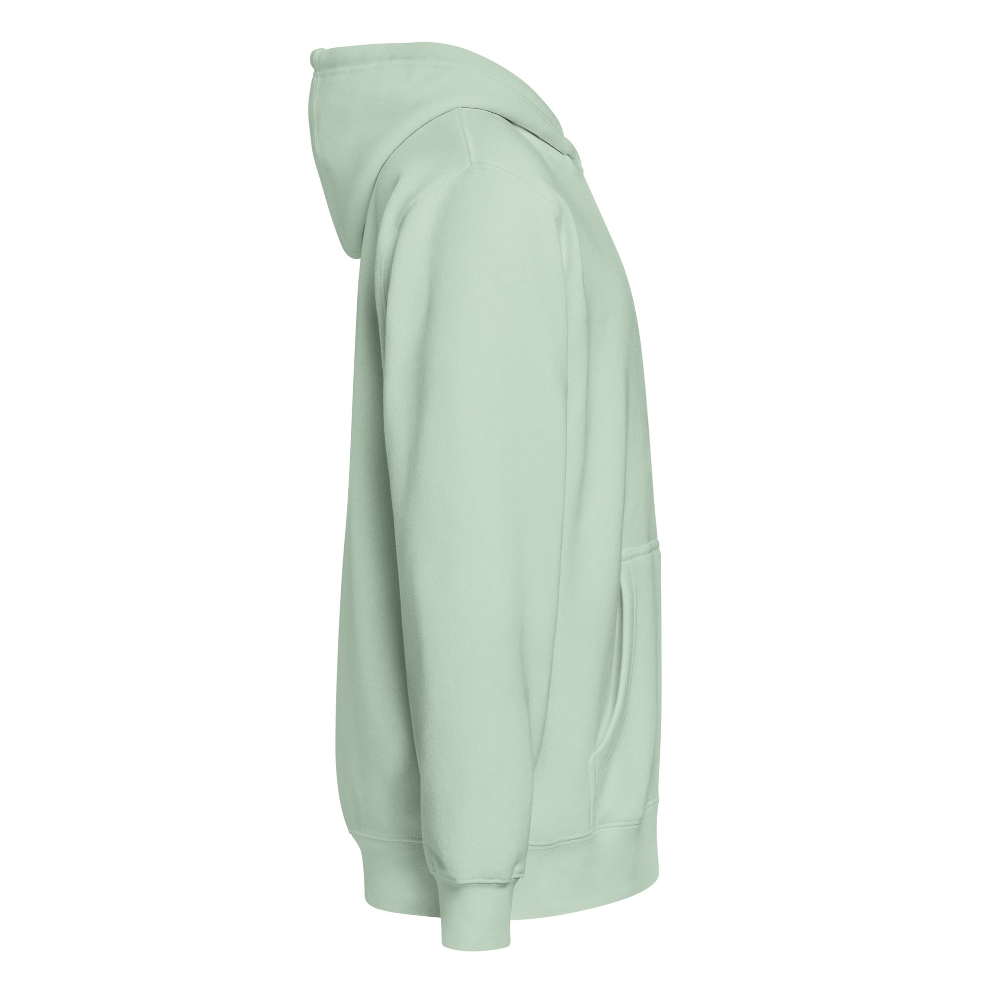 Entrusted Premium Zip Hoodie seafoam right side — Christian streetwear zip hoodie seafoam