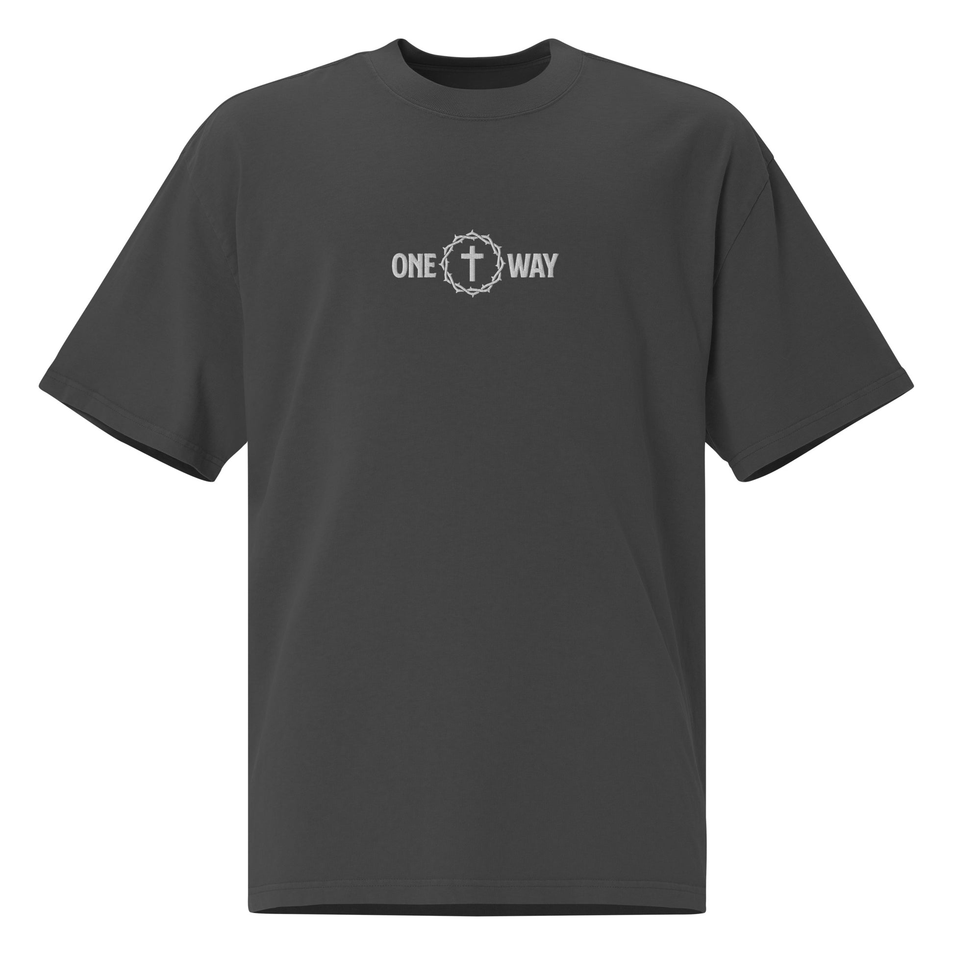 "One Way" Embroidered Oversized Premium T-shirt
