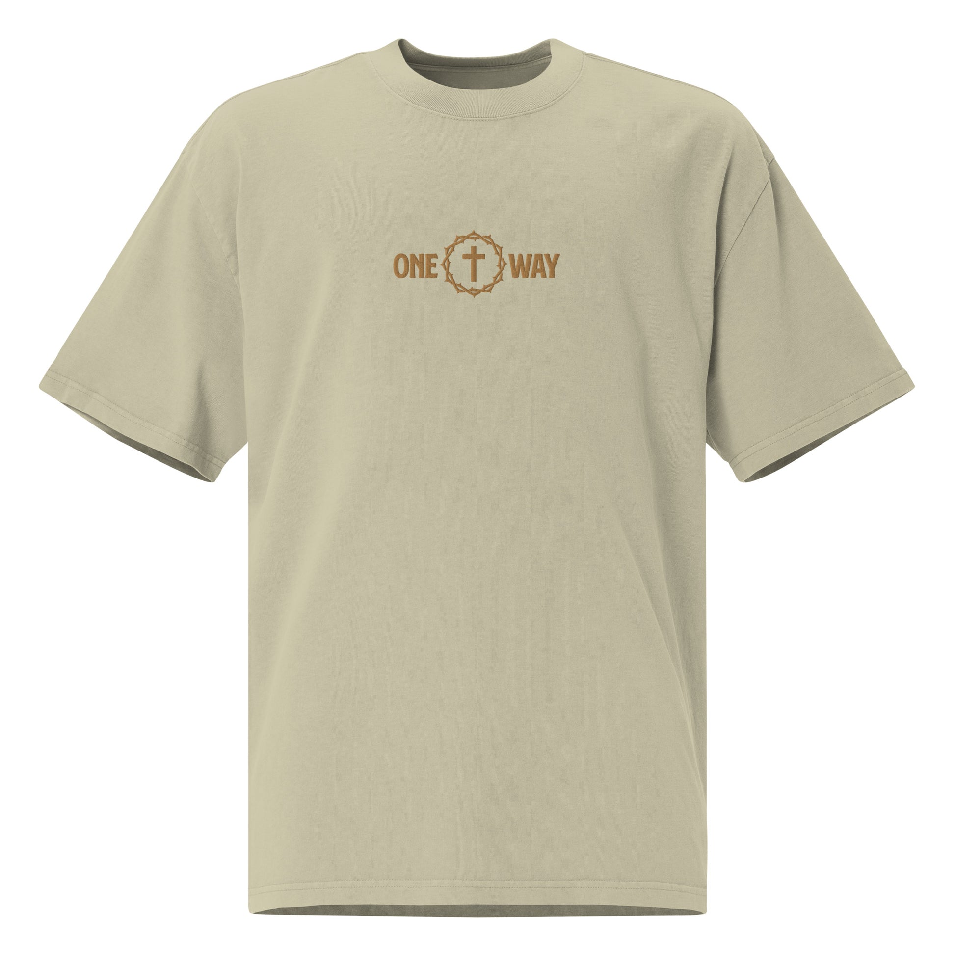 "One Way" Embroidered Oversized Premium T-shirt