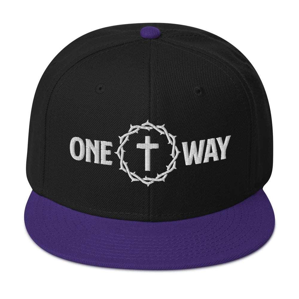 Image of One Way Embroidered Snapback Hat